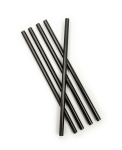 Słomki papierowe czarne średnica 7 mm długość 21 cm