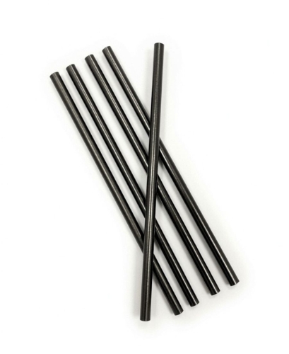 Słomki papierowe czarne średnica 7 mm długość 21 cm