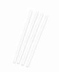 Słomki papierowe białe średnica 6 mm długość 21 cm