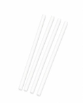 Słomki papierowe białe, średnica 6 mm, długość 21 cm - 300 szt./opak.