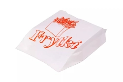 Torebka na frytki z nadrukiem 10 x 4 x 13 cm - 250 szt./opak