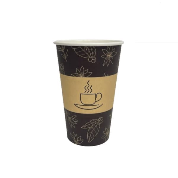 Kubki papierowe na kawę 420 ml ZERO PLASTIC Ø90 mm – 50 szt