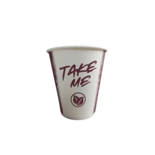 Kubki papierowe na kawę Take Me 250 ml ZERO PLASTIC Ø80 mm – 50 szt