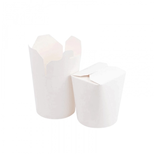 pasta box 500 ml biały zero plastic 50 sztuk