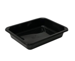 Tacki PP do zgrzewu 1 komorowy CZARNY - 227 x 178 x 50 mm - 50 sztuk opakowanie