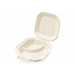 MenuBox dwudzielny celuloza  26 x 24 x 7,7 cm - 25 szt./opak.