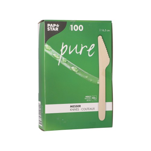 nóż drewniany w kartoniku 100 sztuk