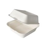  Pojemnik na burgera z pulpy trzciny cukrowej 15 x 15 x 8 cm - 50 szt./opak.