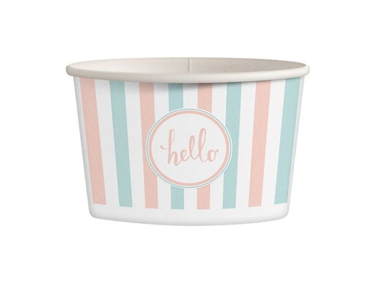 Miski na lody 245 ml - PASTELE - 25 szt./opak.  2