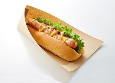Torebka koperta papierowa hot - dog brązowa 8 x 22 cm - 1000 szt./opak.