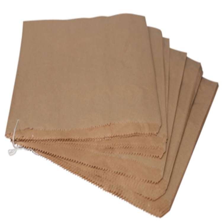 Torebka papierowa płaska ze sznurkiem 14 x 17,5 cm - 1000 szt./opak.