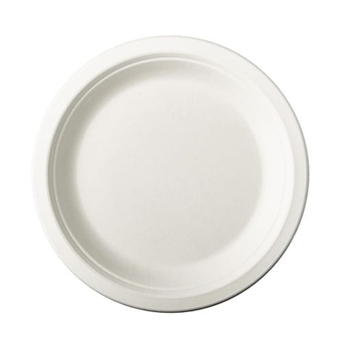 Talerz z pulpy trzciny cukrowej okrągły 15,4 cm - 50 szt./opak.
