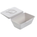 Pojemnik z pulpy trzciny cukrowej 1 komorowy 13,3 x 9 x 5 cm Folia ™One-Piece - 50 szt./opak.