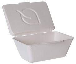Pojemnik z pulpy trzciny cukrowej 1 komorowy 13,3 x 9 x 5 cm Folia ™One-Piece - 50 szt./opak. 2
