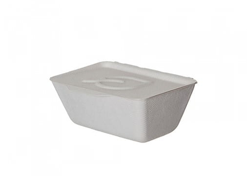 Pojemnik z pulpy trzciny cukrowej 1 komorowy 13,3 x 9 x 5 cm Folia ™One-Piece - 50 szt./opak. 3