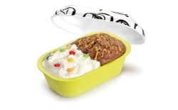 Pojemnik styropianowy na lody z wieczkiem "FunnyGel" LIME - 750 ml - 100 szt./opak.