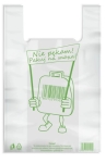 Torba reklamowa "XL" - 43 x 80 + 8 cm - biała LDPE 52 mikron - 90 szt./opak. +/- 2%