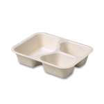 Pojemnik do zgrzewu z pulpy papierowej 3 komorowy 219 x 165 x 48 mm - 100 szt./opak.