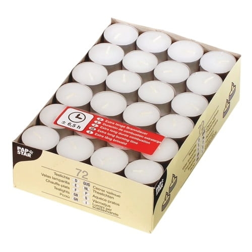 Świece podgrzewacze Tealight - 72 szt./opak.