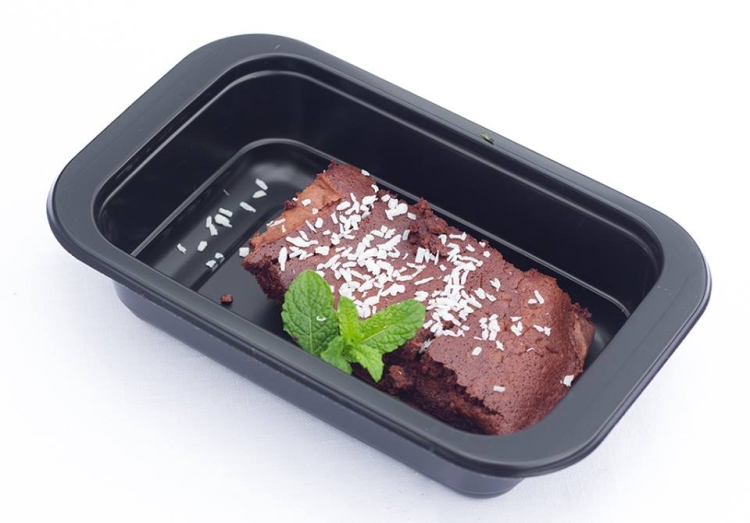 Pojemnik PP do zgrzewu 180 x 113 x 40 mm czarny - 690 szt./opak 6