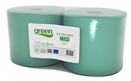 Czyściwo przemysłowe w roli zielone Cliver Green - 2 szt./opak.