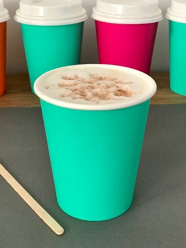 Kubek papierowy na kawę, pojemność 240 ml, średnica 80, kolor turkusowy