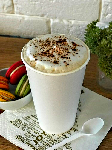 Kubek papierowy na kawę, pojemność 480 ml, średnica 90 mm, kolor biały