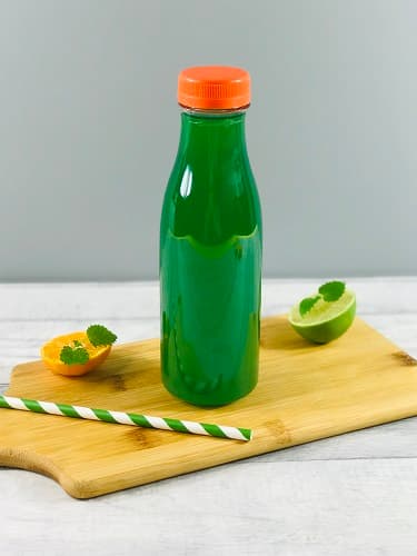 Butelka PET okrągła, pojemność 400 ml, transparent