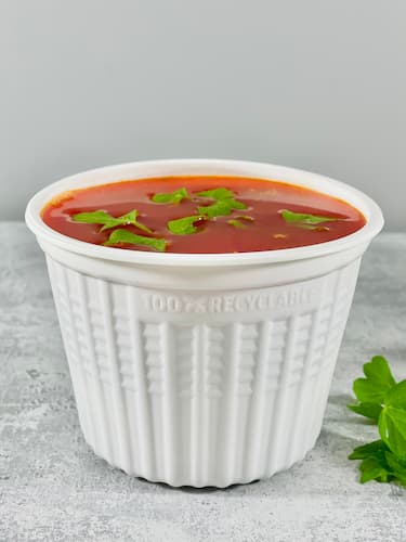 Kubek na zupę PP, pojemność 500 ml, średnica 115 mm, kolor biały