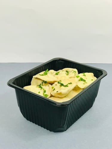 Pojemnik do zgrzewu, kolor czarny, żebrowany, pojemność 2740 ml