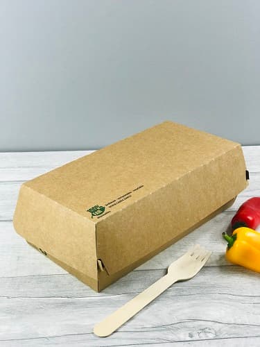 Pudełko na bagietkę kraft, biodegradowalne i ekologiczne